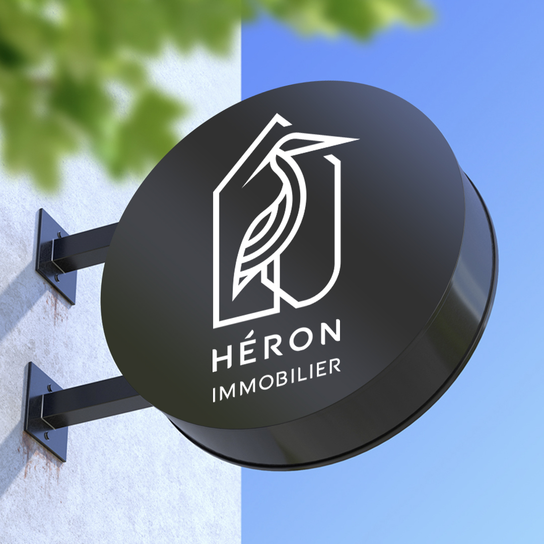 enseigne-iconic graphic-lille-héron immobilier